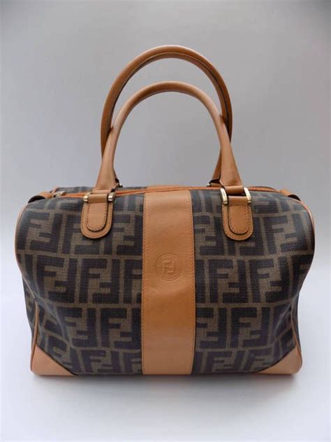 vintage fendi bowling bag|Bowling bag Fendi Black in Polyester .